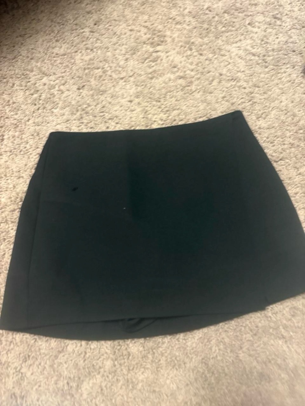 Endless Rose Black Mini Skirt - Clean A-Line Silhouette